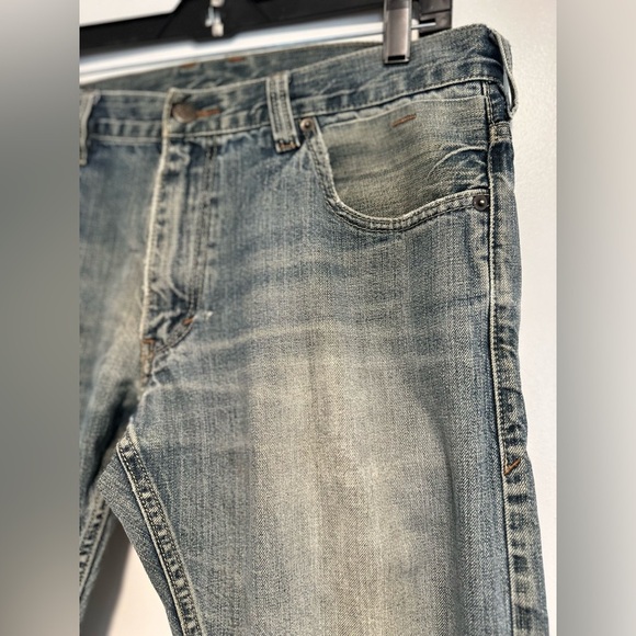 Levi's Y2K 514 Men's Jeans 34x30 Straight Leg Distressed Medium Wash. 5 Pocket. - Picture 11 of 16